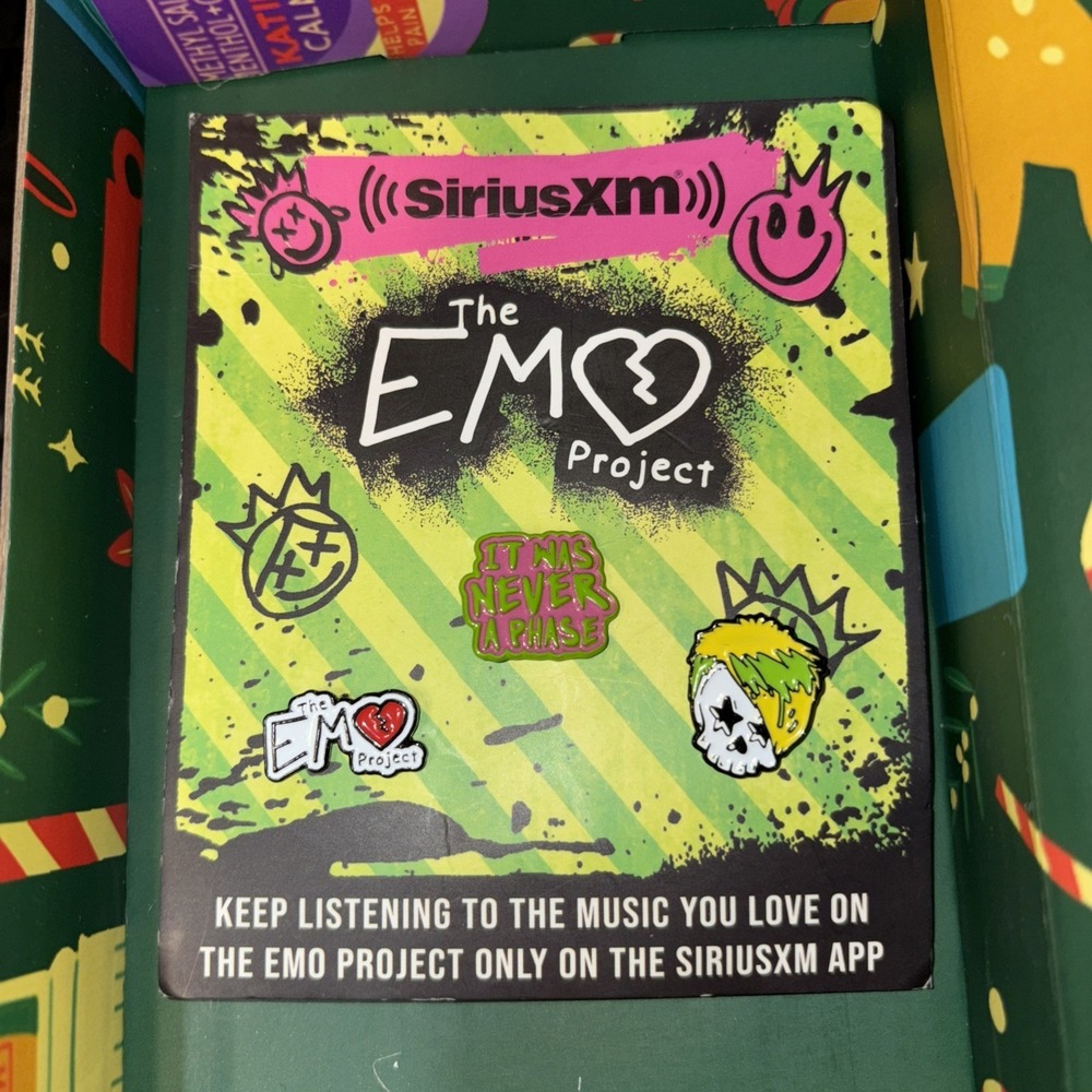 The Emo Project When We Were Young 2023 Pins Set of 3 Rare Sirius XM Promo Y2K